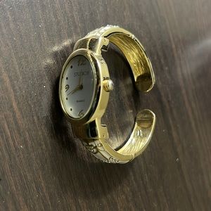 Goldtone Cuff Watch
